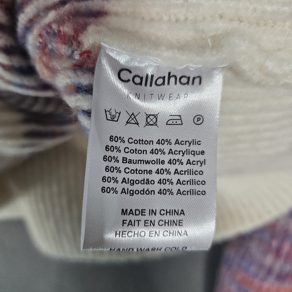 Callahan Knitwear Womens XS Turtleneck Sweater Multicolor Soft Chunky Knit - Picture 8 of 11